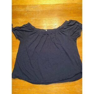 L.O.G.O. Navy Blue Blouse-M